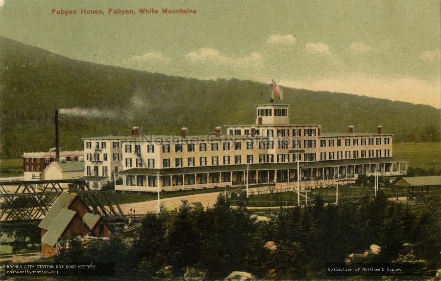 Postcard: Fabyan House, Fabyan, White Mountains